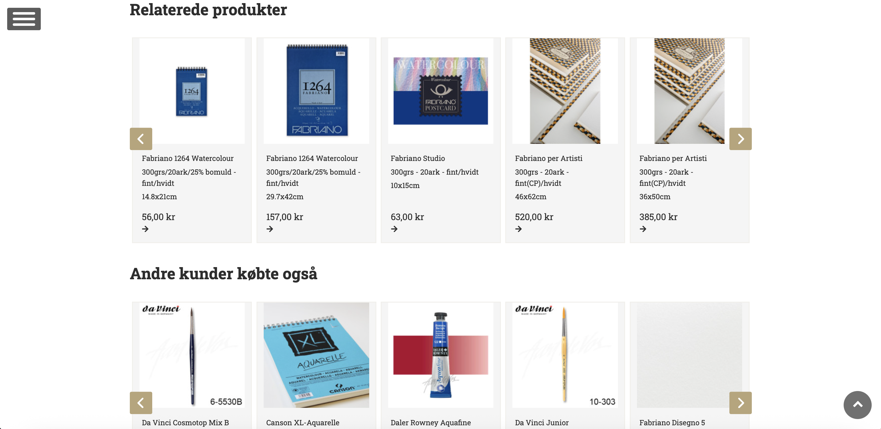 Related and complementary art supplies recommended on the Aart de Vos webshop