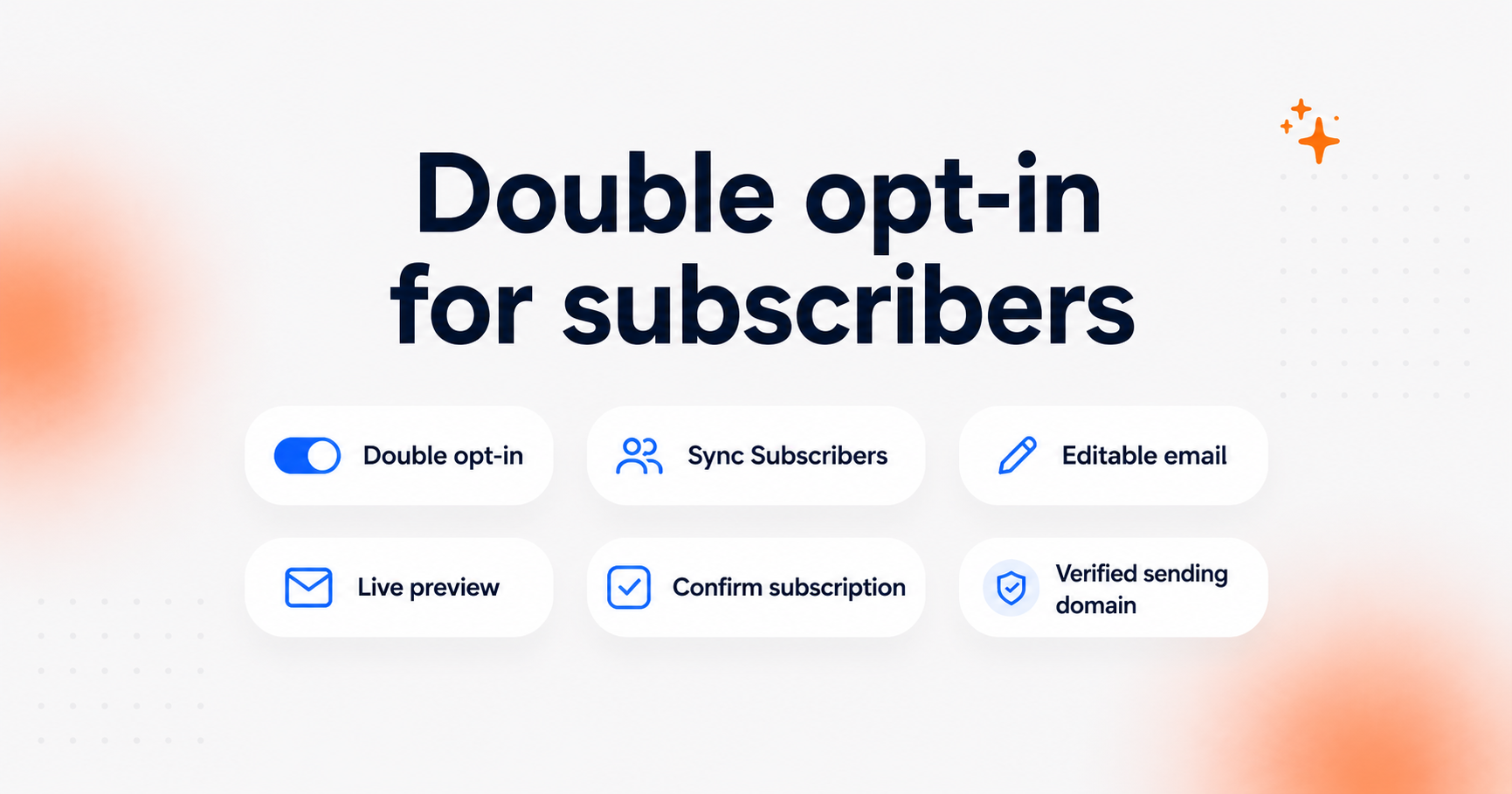 Double opt-in is now available for Email subscribers 🎉
