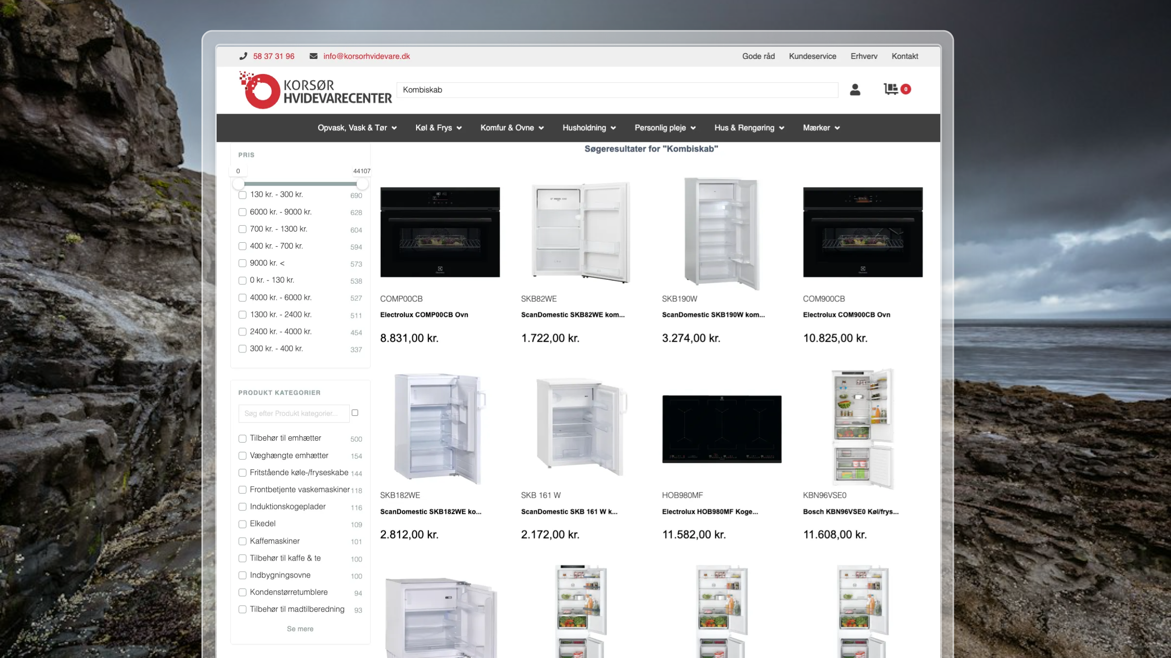 Intent Search bridging catalogue terminology on Korsør Hvidevarecenter