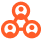 people orange icon