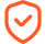 shield orange icon