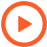 play orange icon