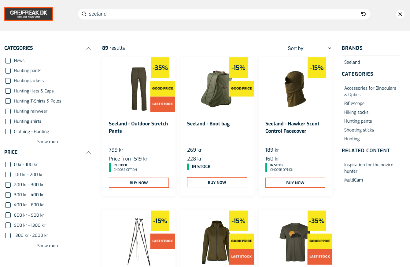 Omnisearch example design