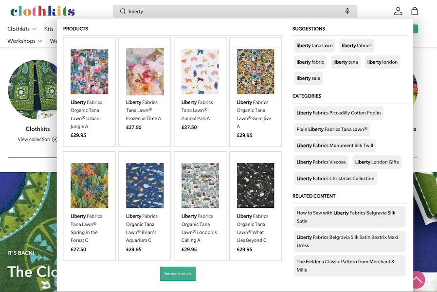 Instant Search example design
