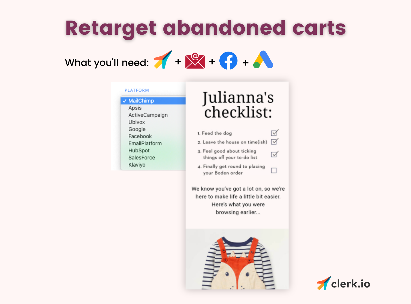 retarget abandoned carts