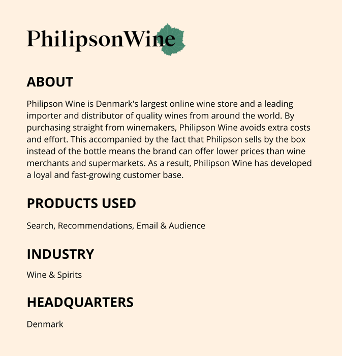 About Philipson Wine