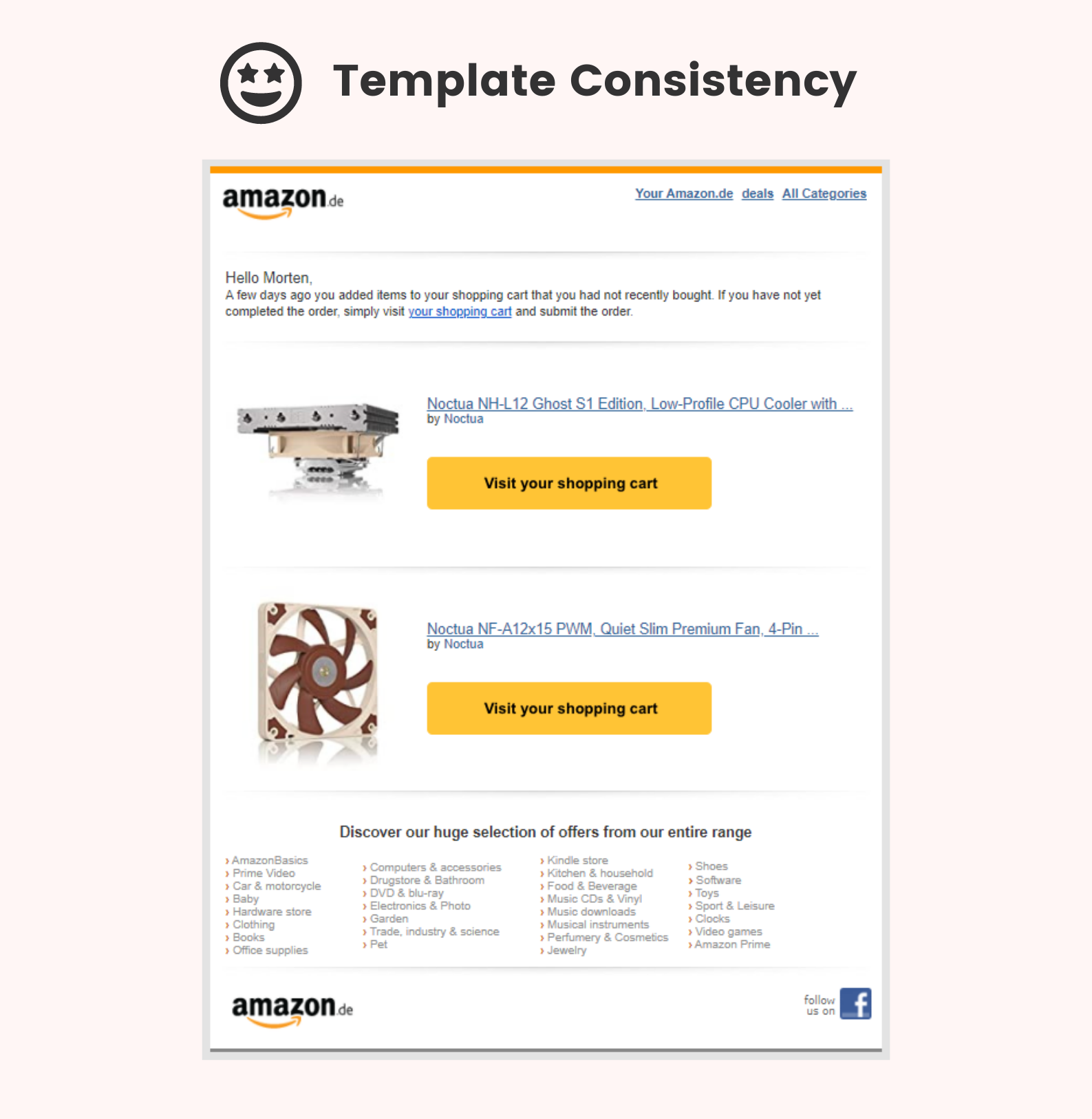 Amazon email template