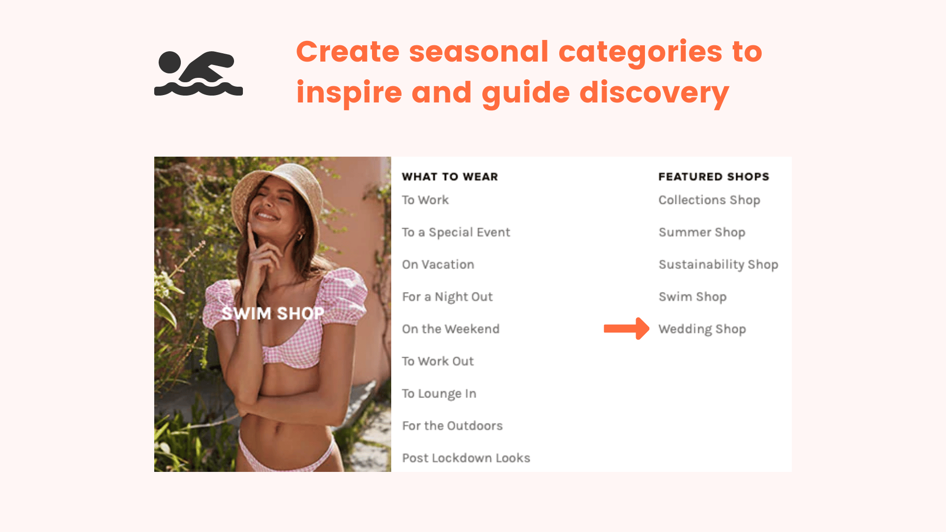 Seasonal categories for site navigation