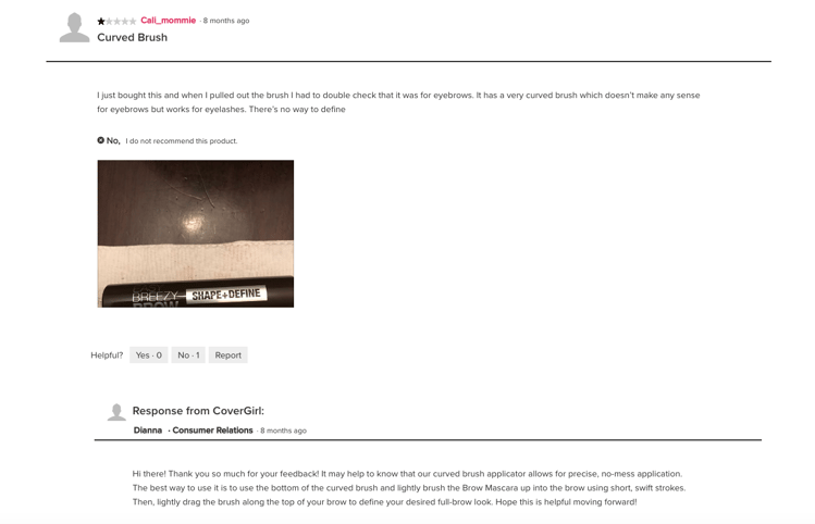 covergirl bad review