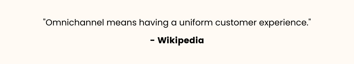 omnichannel definition wiki