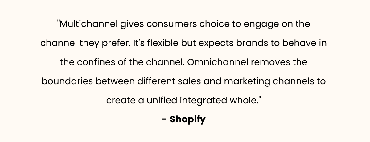 omnichannel vs multichannel