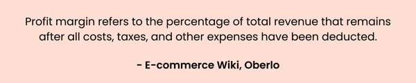 Profit margin definition