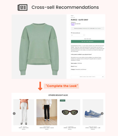 Munk store cross-sell Recommendations