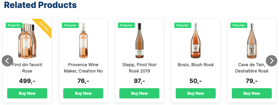 product recommendations