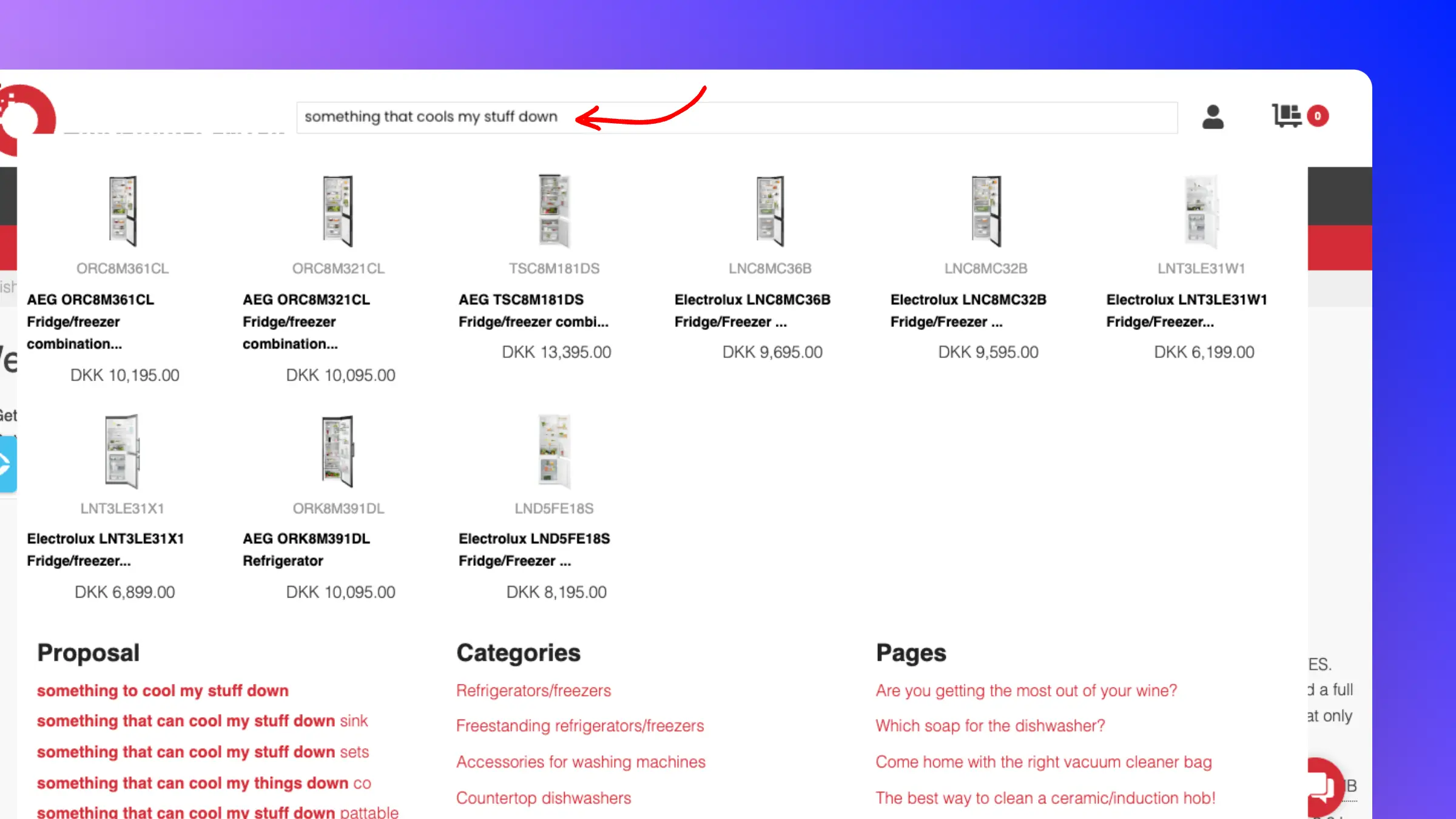 Semantic Search feature