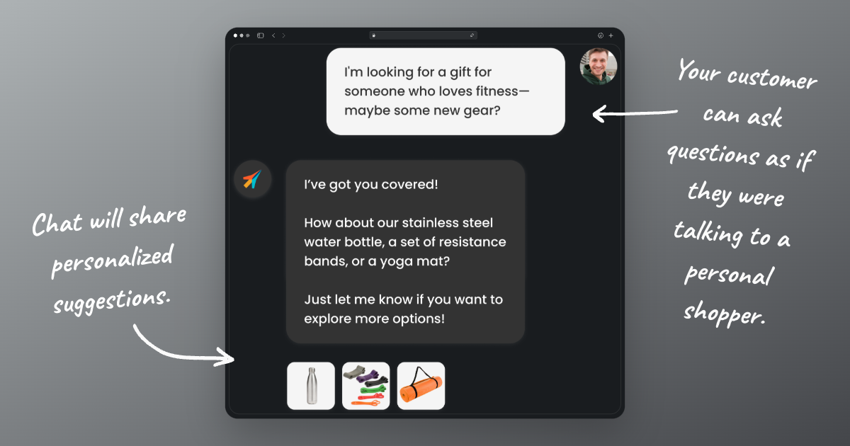 Screenshot showcasing how Chat works