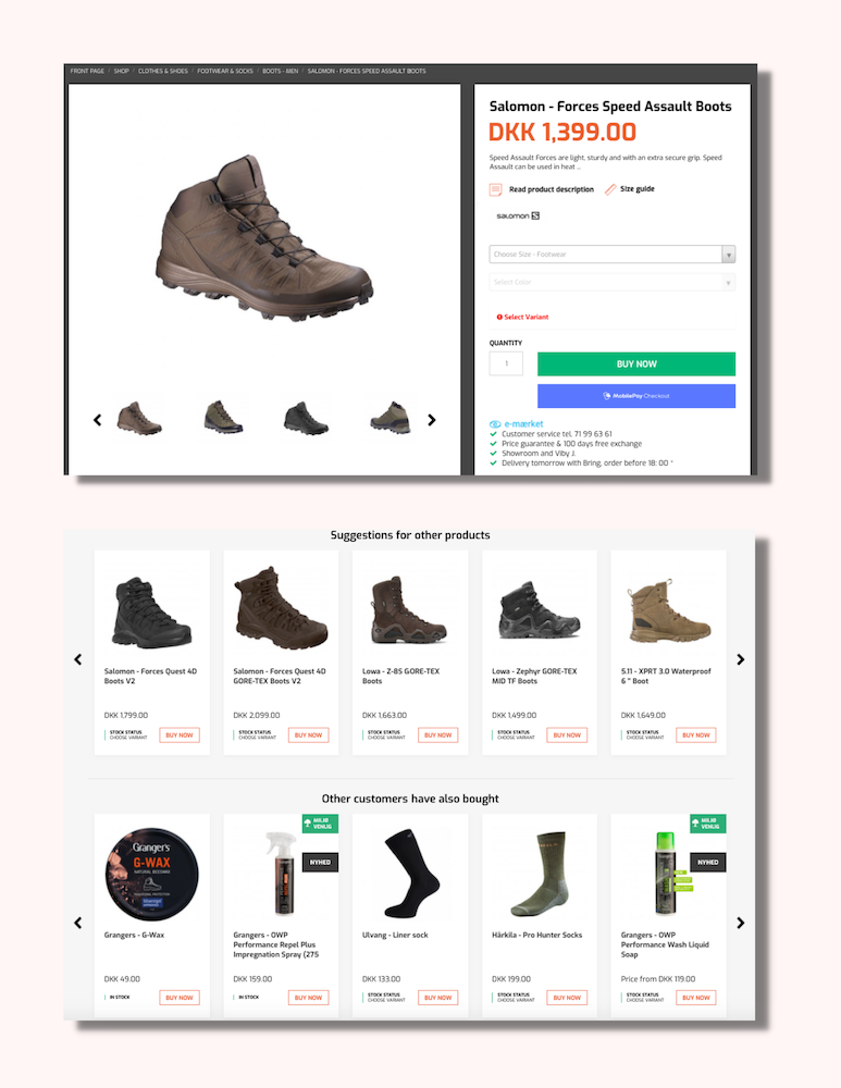 Clerks Personalize product recommendations