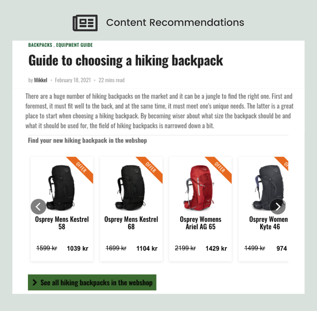 Content recommendations