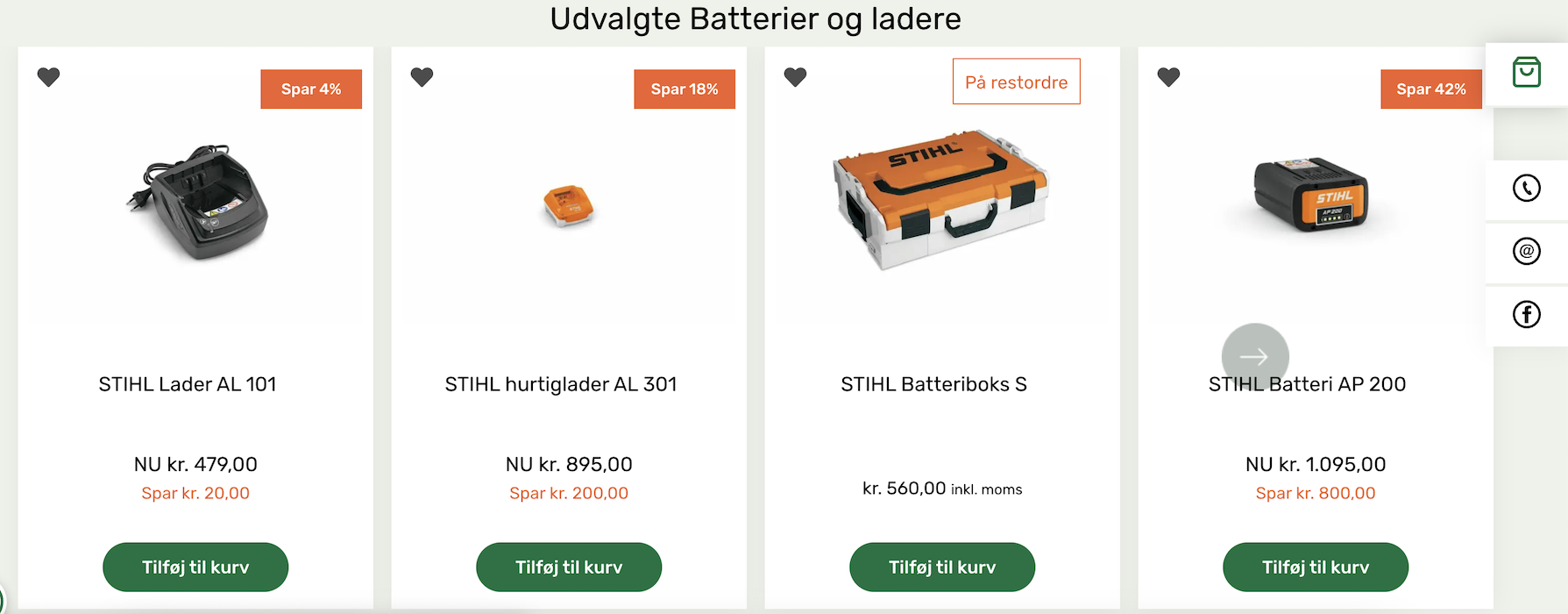 recommendations on different batteries and chargers