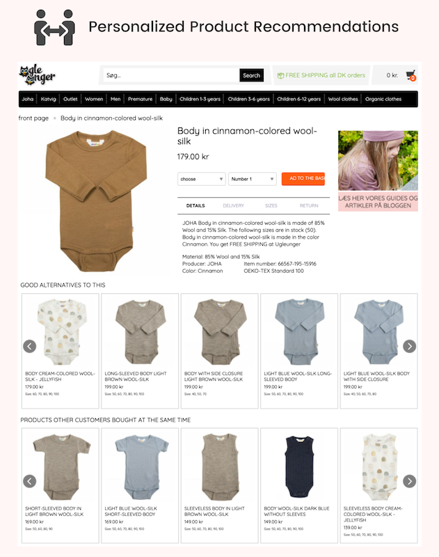Personalized product recommendations