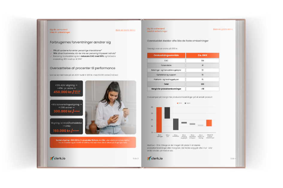 Inside Sådan øger du din gennemsnitsordreværdi med AI, page spread 1