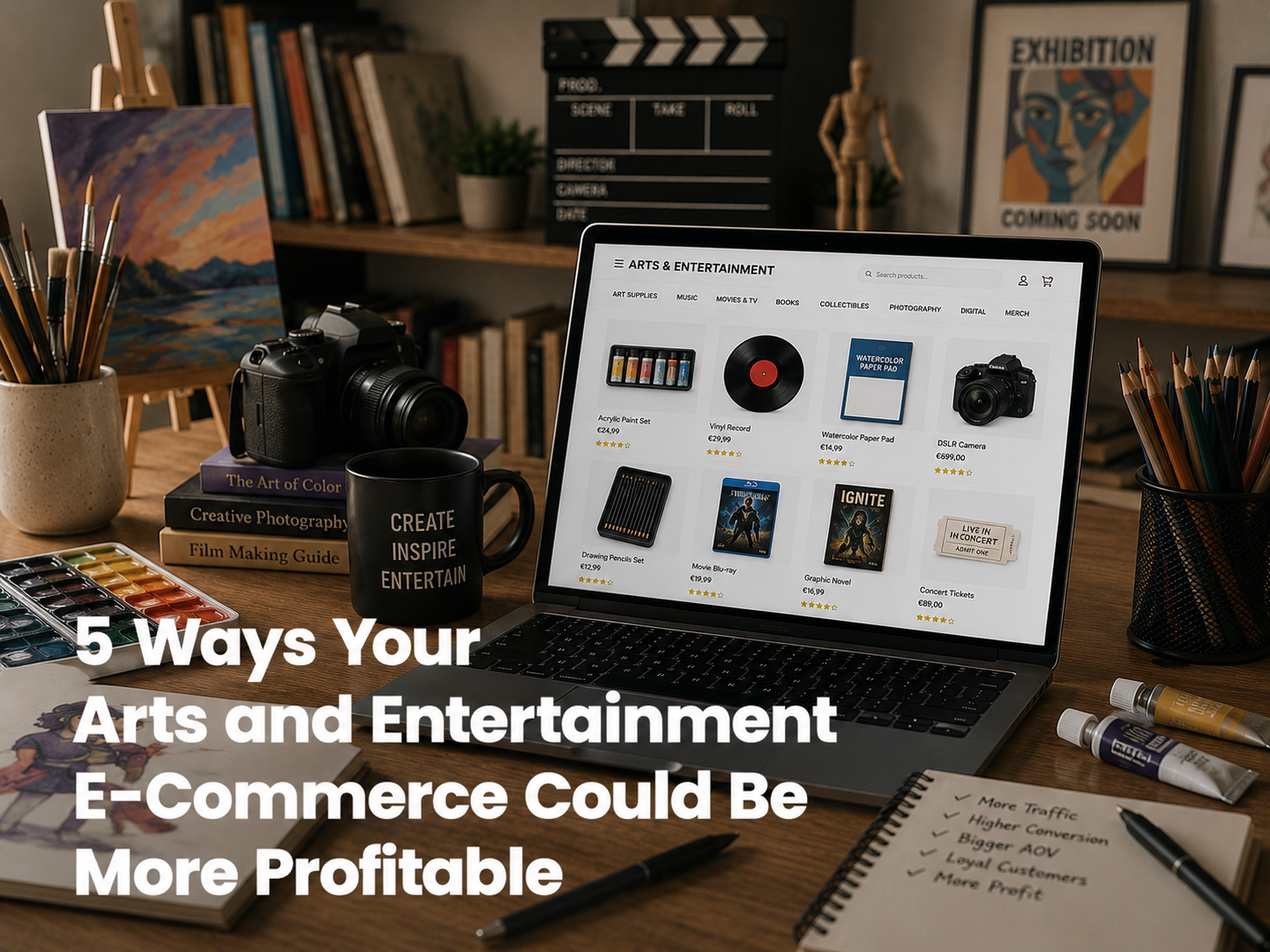 5 Ways Your Arts and Entertainment E-Commerce Could Be More Profitable