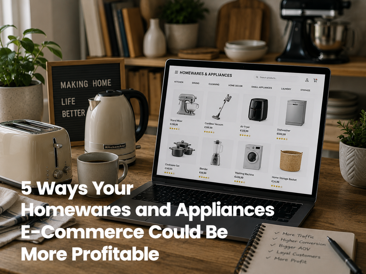 5 Ways Your Homewares and Appliances E-Commerce Could Be More Profitable